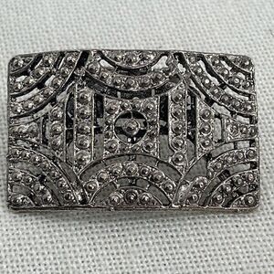 Vintage MUSI repurposed deco styled necklace ( shoe clip)